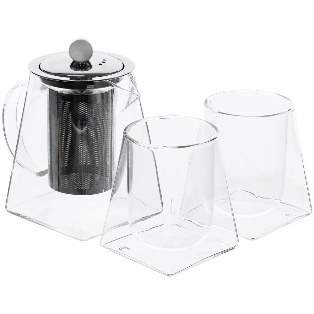 Чайный набор Quadroni в темно-синей коробке заказать онлайн с вашим дизайном на заказ в Москве и области