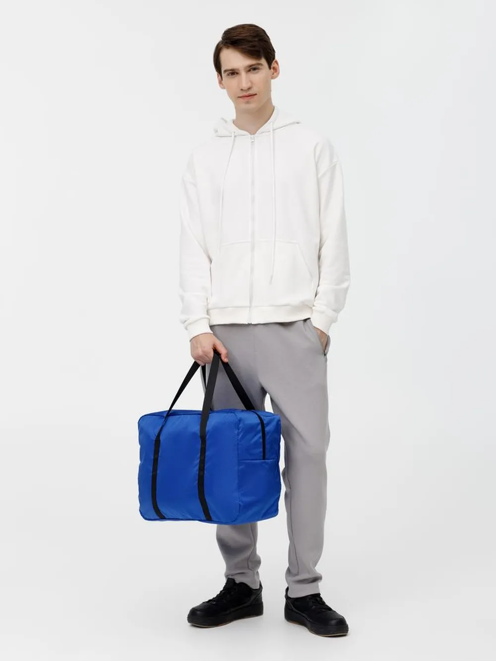 Спортивная сумка Ligero, синяя заказать онлайн с вашим дизайном на заказ в Москве и области