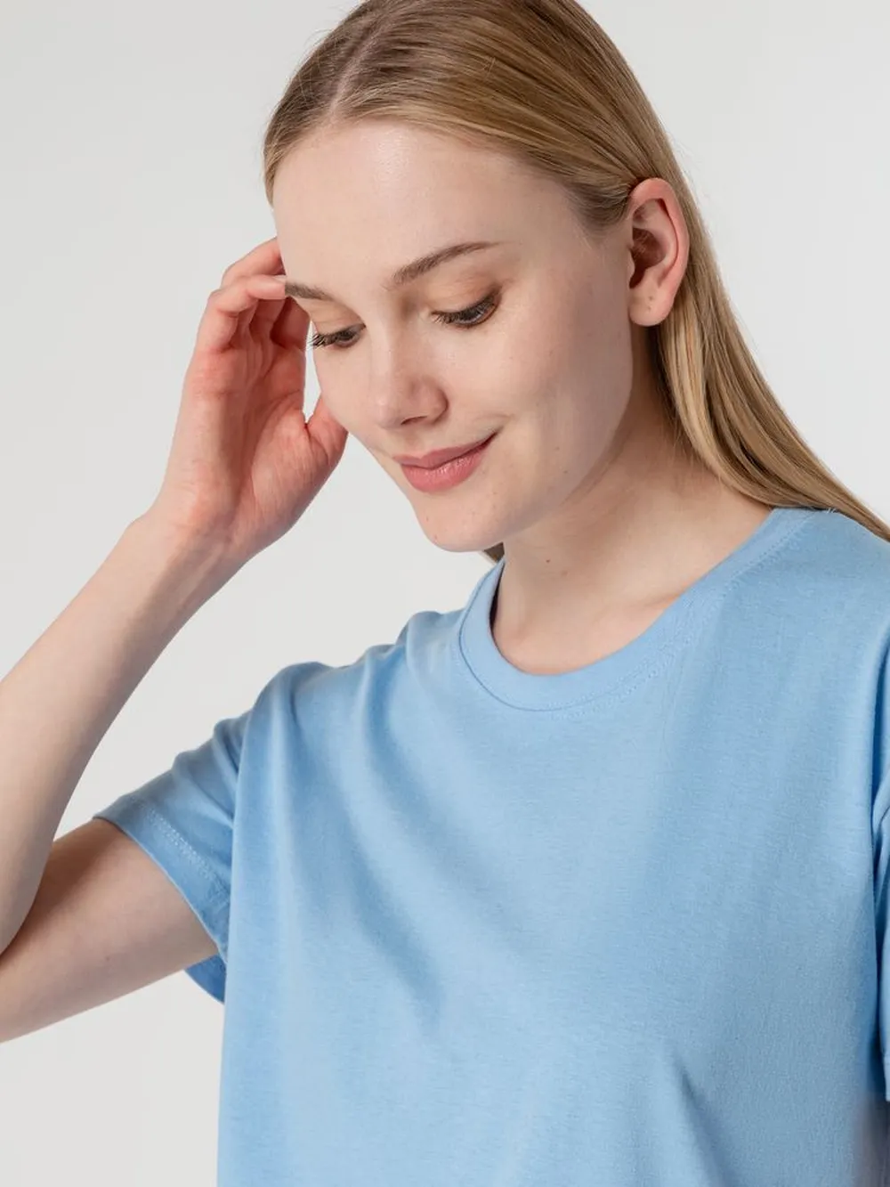 Футболка унисекс Regent 150, голубая, размер 4XL заказать онлайн с вашим дизайном на заказ в Москве и области