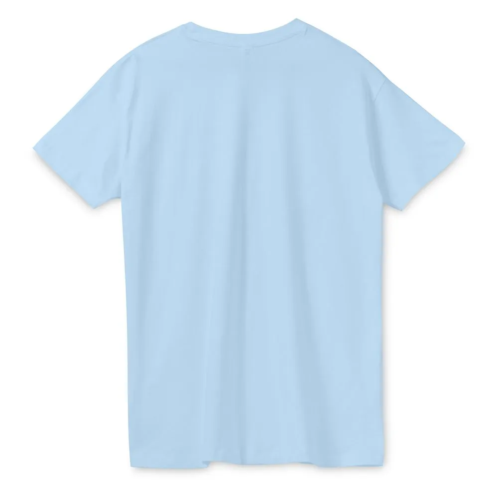 Футболка унисекс Regent 150, голубая, размер 4XL заказать онлайн с вашим дизайном на заказ в Москве и области