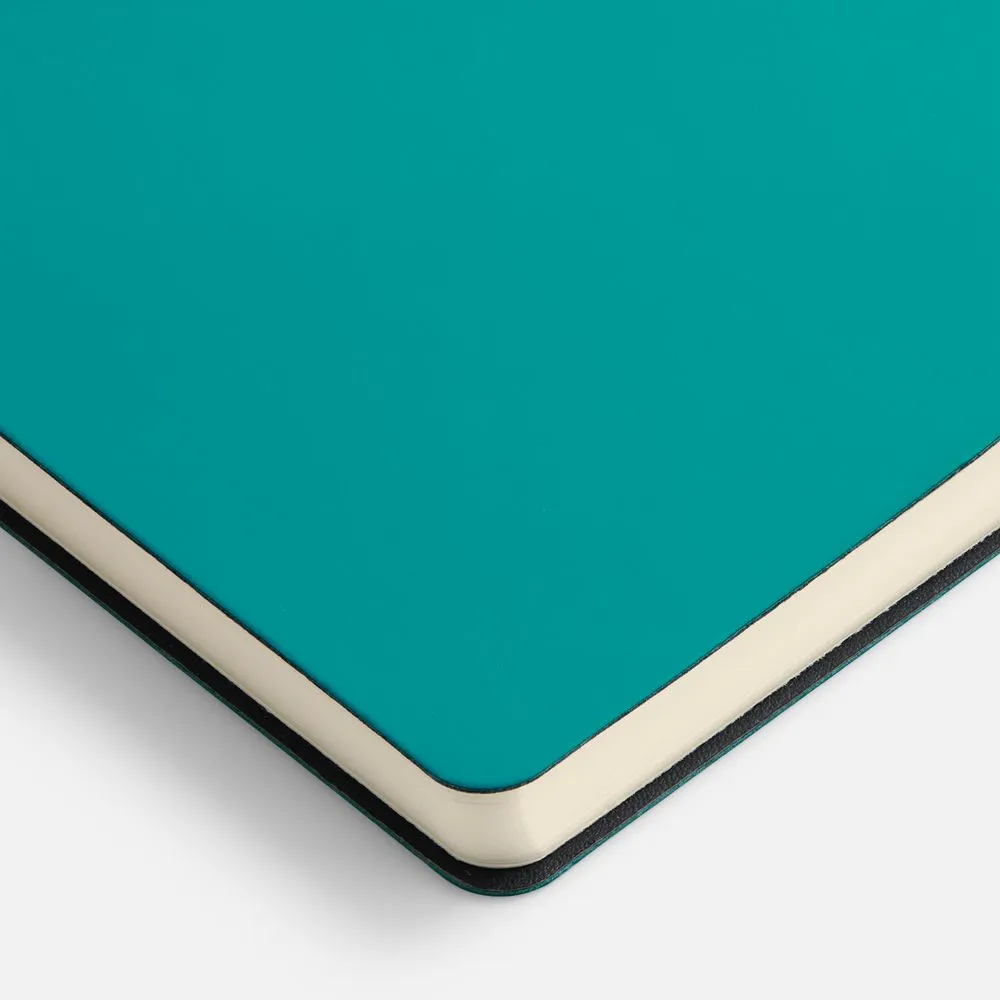 Ежедневник Flex Shall New, недатированный, бирюзовый заказать онлайн с вашим дизайном на заказ в Москве и области