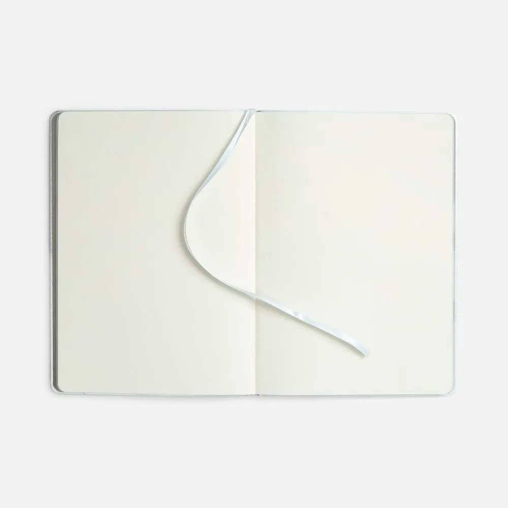 Блокнот Flex Shall ver.2, серебристый заказать онлайн с вашим дизайном на заказ в Москве и области