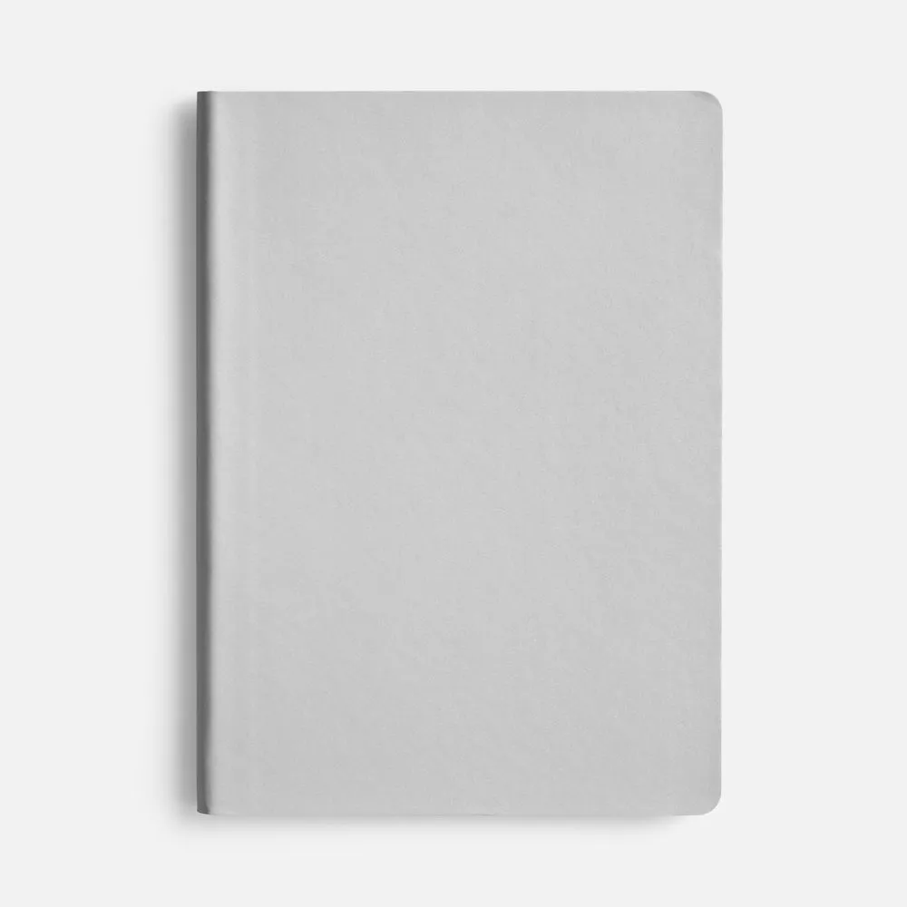 Блокнот Flex Shall ver.2, серебристый заказать онлайн с вашим дизайном на заказ в Москве и области
