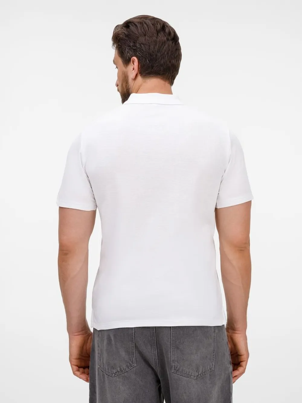 Рубашка поло унисекс Tervise, белая заказать онлайн с вашим дизайном на заказ в Москве и области