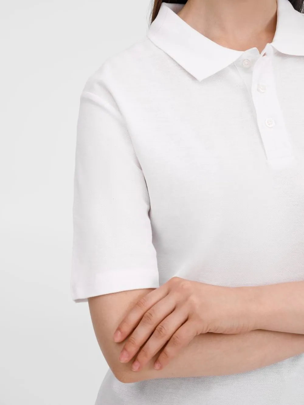 Рубашка поло унисекс Tervise, белая, размер L заказать онлайн с вашим дизайном на заказ в Москве и области