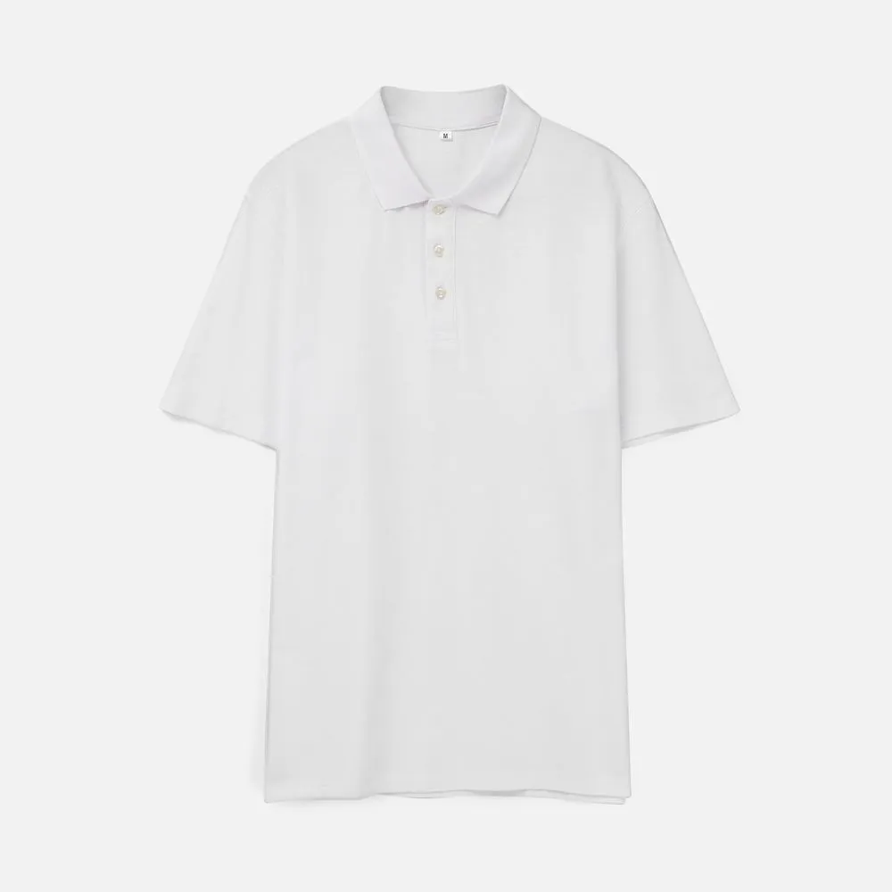 Рубашка поло унисекс Tervise, белая, размер L заказать онлайн с вашим дизайном на заказ в Москве и области