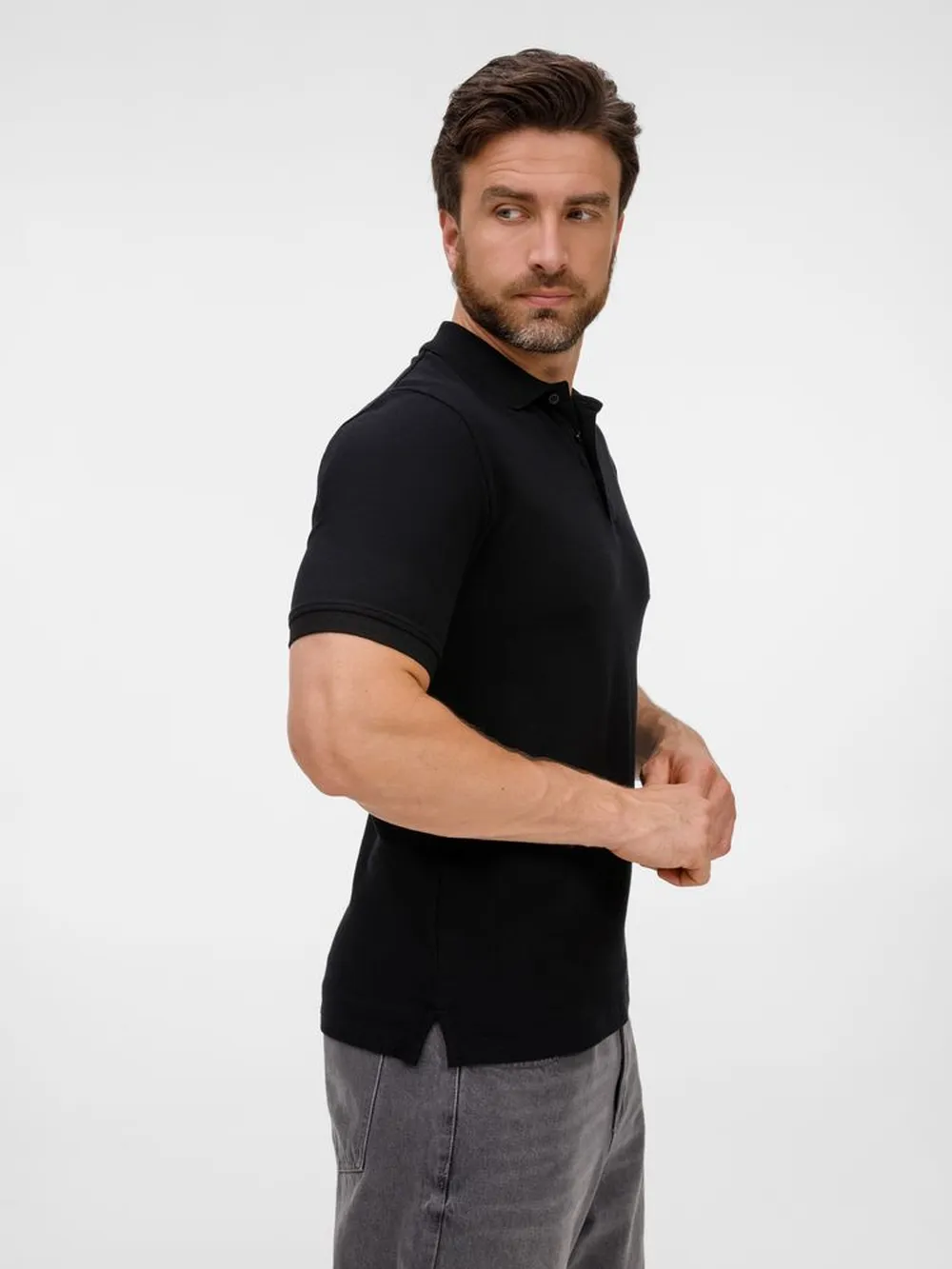 Рубашка поло унисекс Upswing, черная заказать онлайн с вашим дизайном на заказ в Москве и области