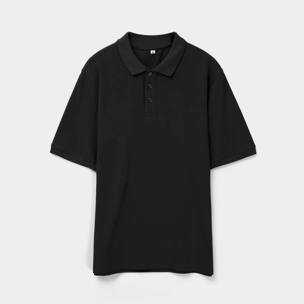 Рубашка поло унисекс Upswing, черная заказать онлайн с вашим дизайном на заказ в Москве и области