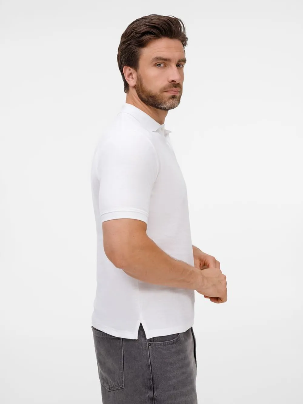 Рубашка поло унисекс Upswing, белая, размер M заказать онлайн с вашим дизайном на заказ в Москве и области