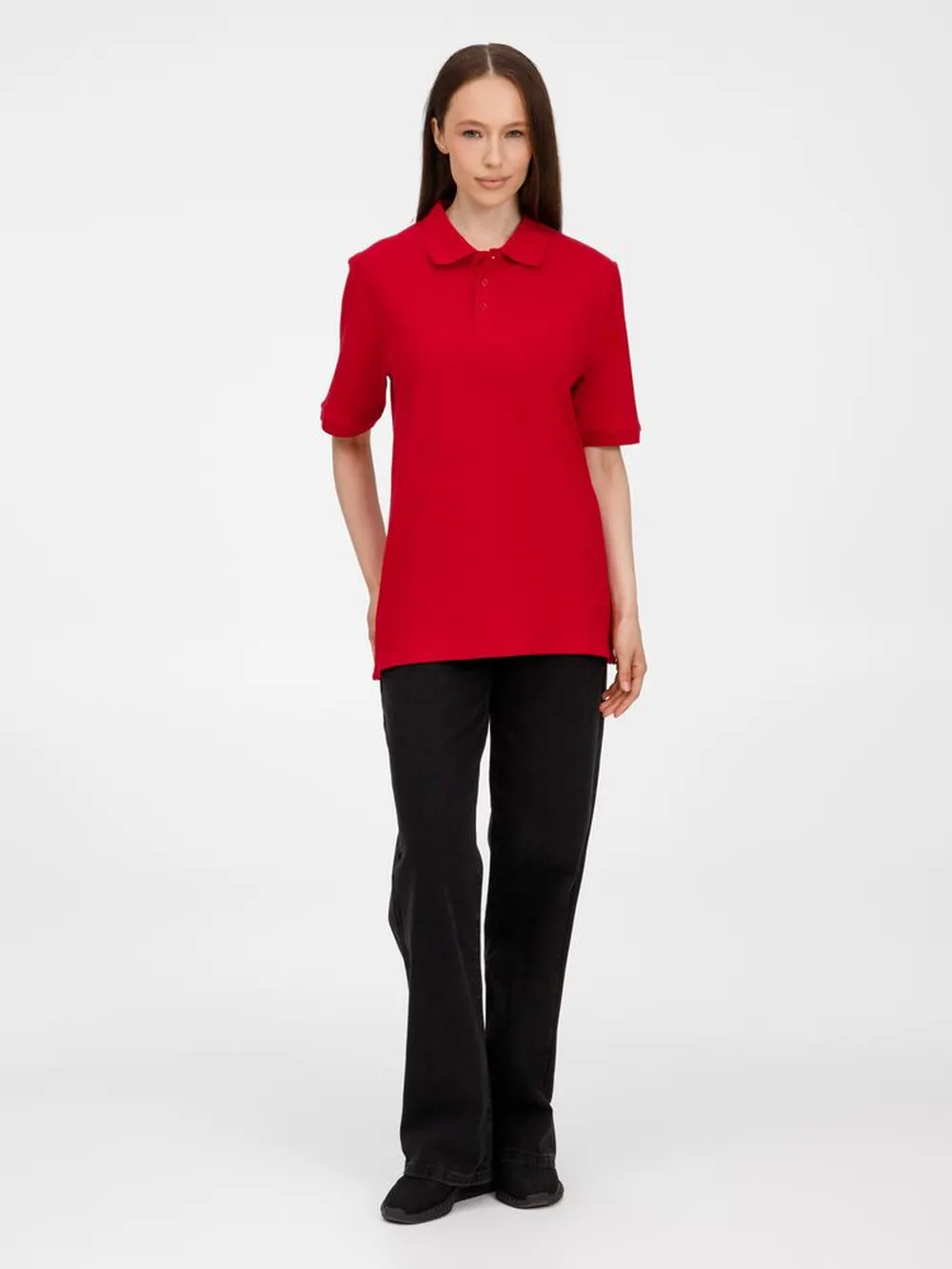 Рубашка поло унисекс Upswing, красная заказать онлайн с вашим дизайном на заказ в Москве и области