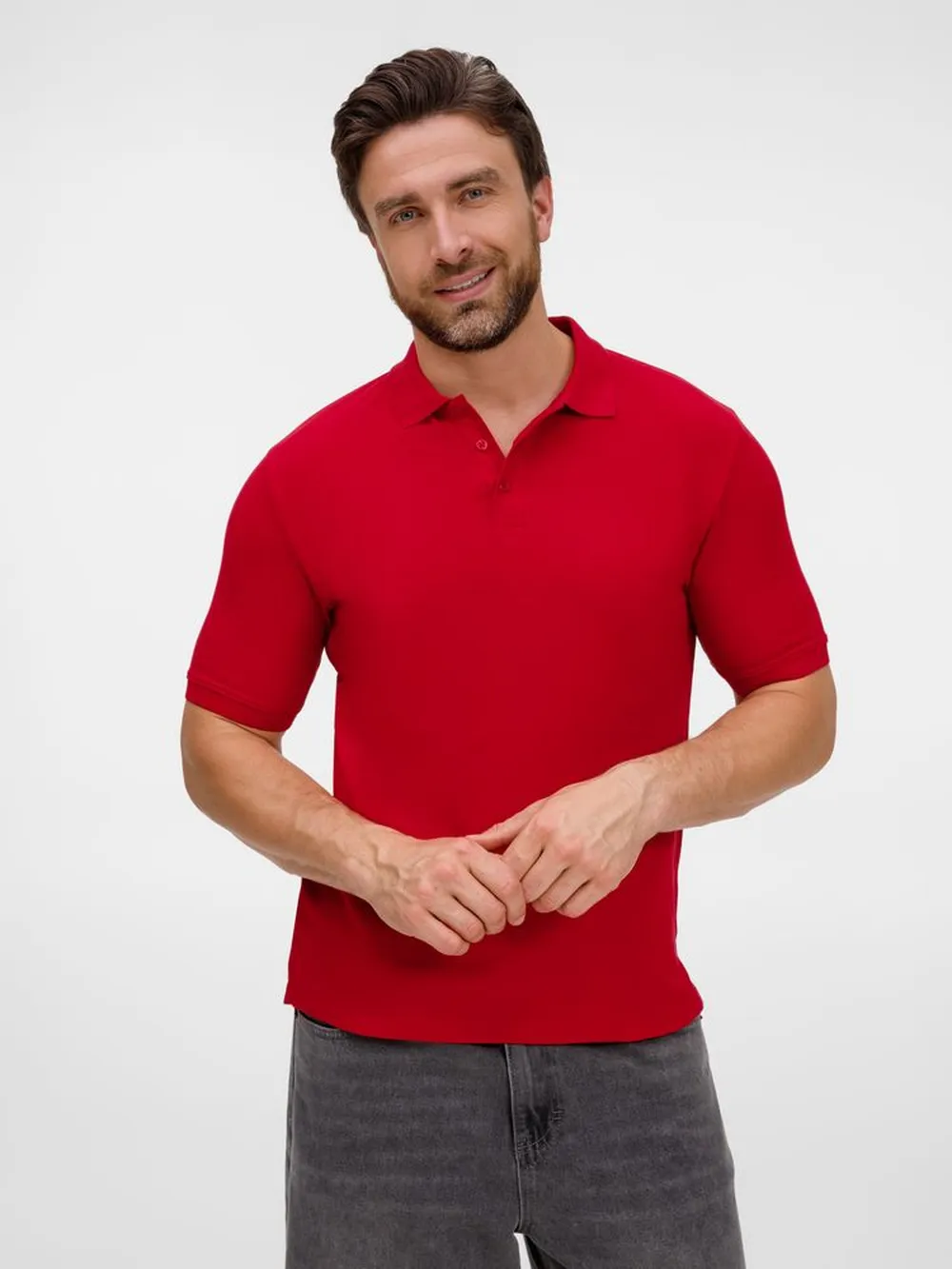 Рубашка поло унисекс Upswing, красная, размер XXL заказать онлайн с вашим дизайном на заказ в Москве и области