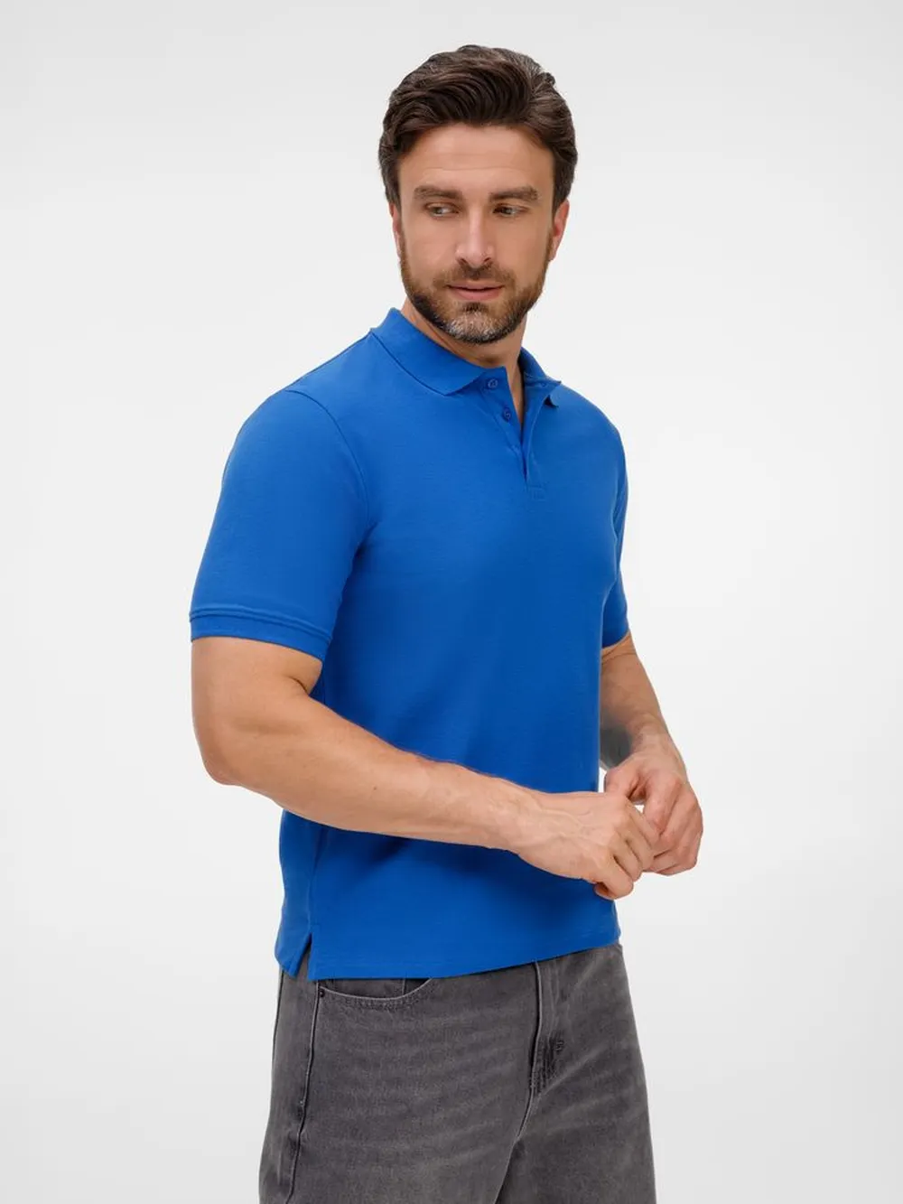 Рубашка поло унисекс Upswing, ярко-синяя заказать онлайн с вашим дизайном на заказ в Москве и области