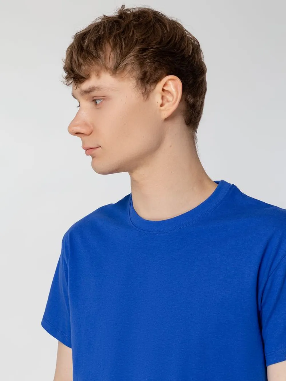 Футболка Regent 150 ярко-синяя (royal), размер XXL заказать онлайн с вашим дизайном на заказ в Москве и области