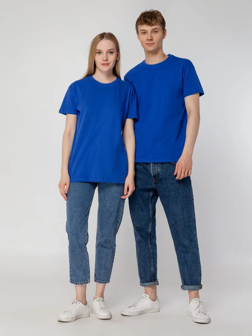 Футболка Regent 150 ярко-синяя (royal), размер XXL заказать онлайн с вашим дизайном на заказ в Москве и области