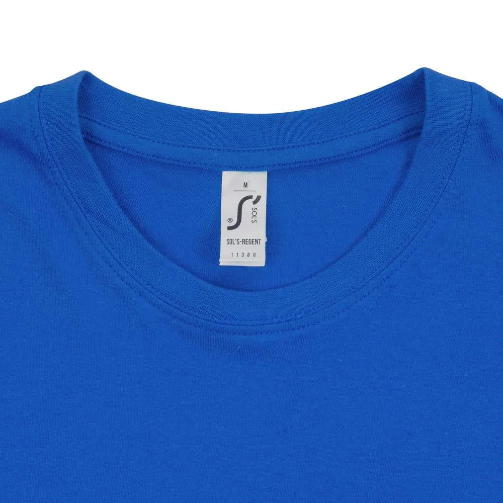 Футболка Regent 150 ярко-синяя (royal), размер XXL заказать онлайн с вашим дизайном на заказ в Москве и области
