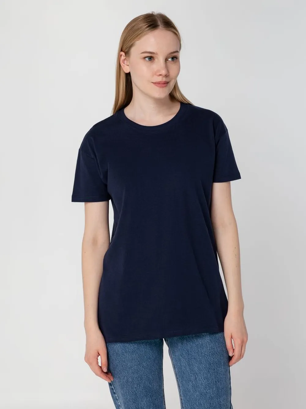 Футболка Regent 150 кобальт (темно-синяя), размер M заказать онлайн с вашим дизайном на заказ в Москве и области