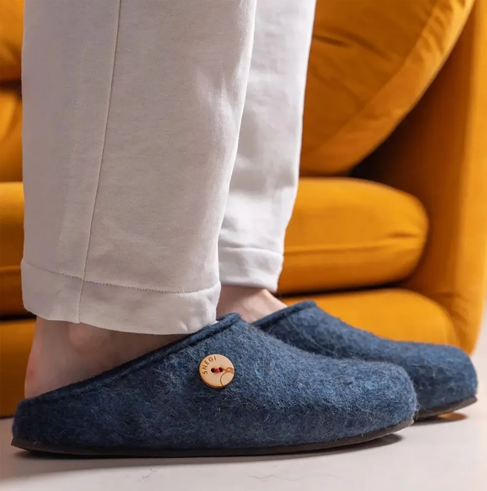 Домашние валенки Step, темно-синие (индиго), размер 39 заказать онлайн с вашим дизайном на заказ в Москве и области