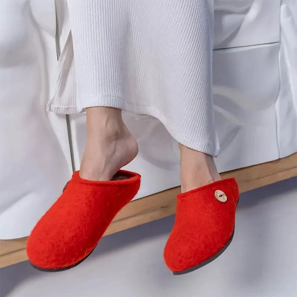 Домашние валенки Step, красные заказать онлайн с вашим дизайном на заказ в Москве и области