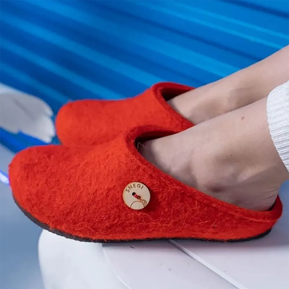 Домашние валенки Step, красные заказать онлайн с вашим дизайном на заказ в Москве и области