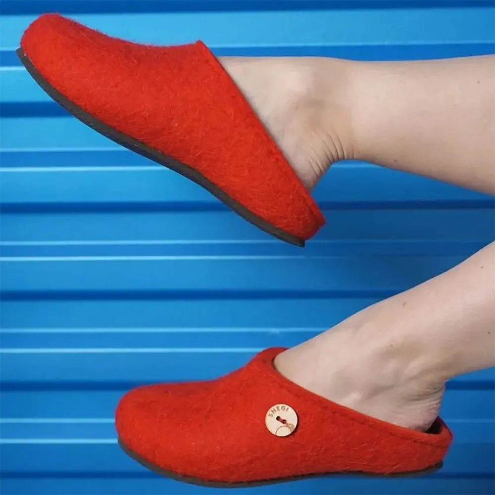 Домашние валенки Step, красные заказать онлайн с вашим дизайном на заказ в Москве и области