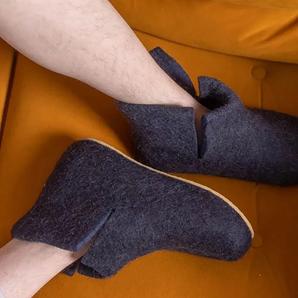 Домашние валенки Wild, темно-синие (клякса), размер 39 заказать онлайн с вашим дизайном на заказ в Москве и области