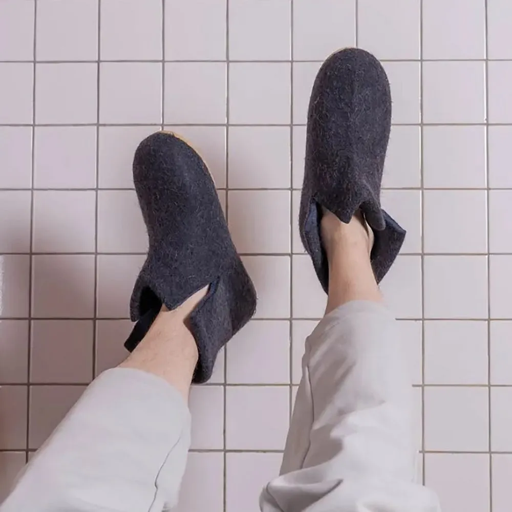 Домашние валенки Wild, темно-синие (клякса), размер 41 заказать онлайн с вашим дизайном на заказ в Москве и области