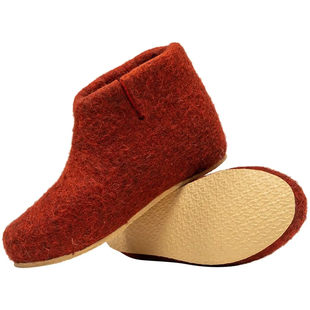 Домашние валенки Wild, красно-коричневые (терракот), размер 47 заказать онлайн с вашим дизайном на заказ в Москве и области