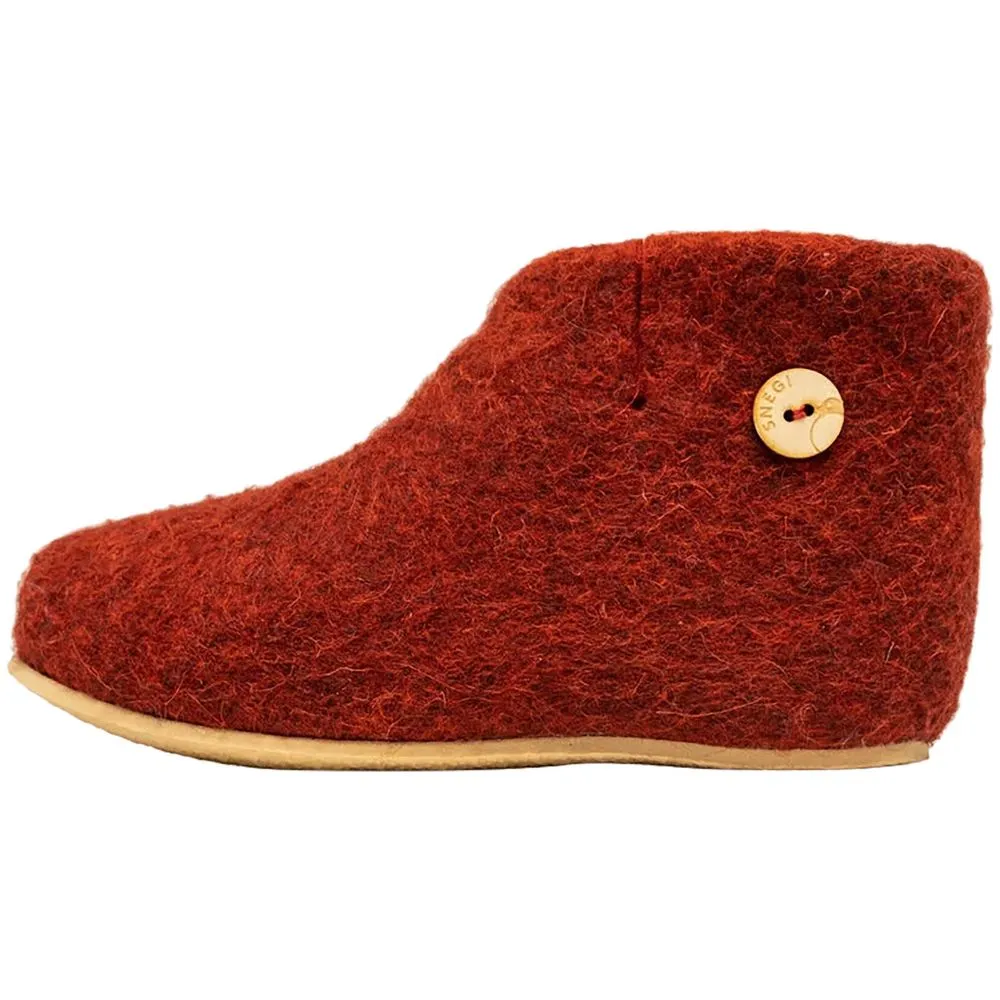 Домашние валенки Wild, красно-коричневые (терракот), размер 47 заказать онлайн с вашим дизайном на заказ в Москве и области