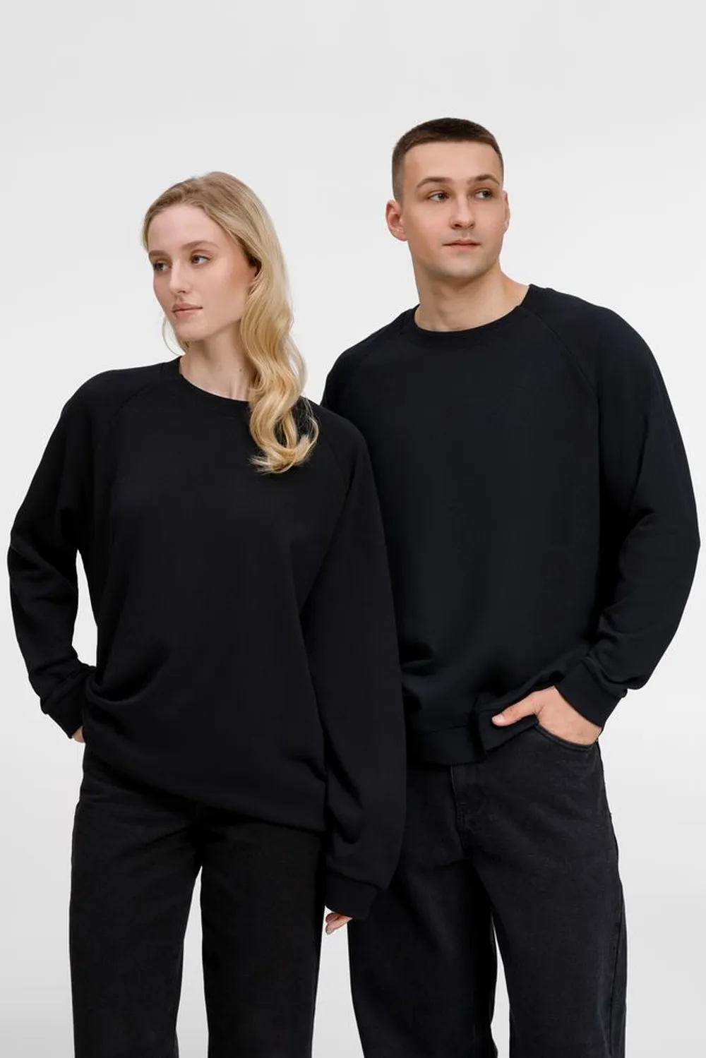 Свитшот унисекс Avenu, черный, размер XL/XXL заказать онлайн с вашим дизайном на заказ в Москве и области