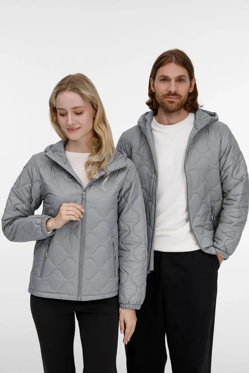 Куртка унисекс Tarnaby, светло-серая, размер L заказать онлайн с вашим дизайном на заказ в Москве и области