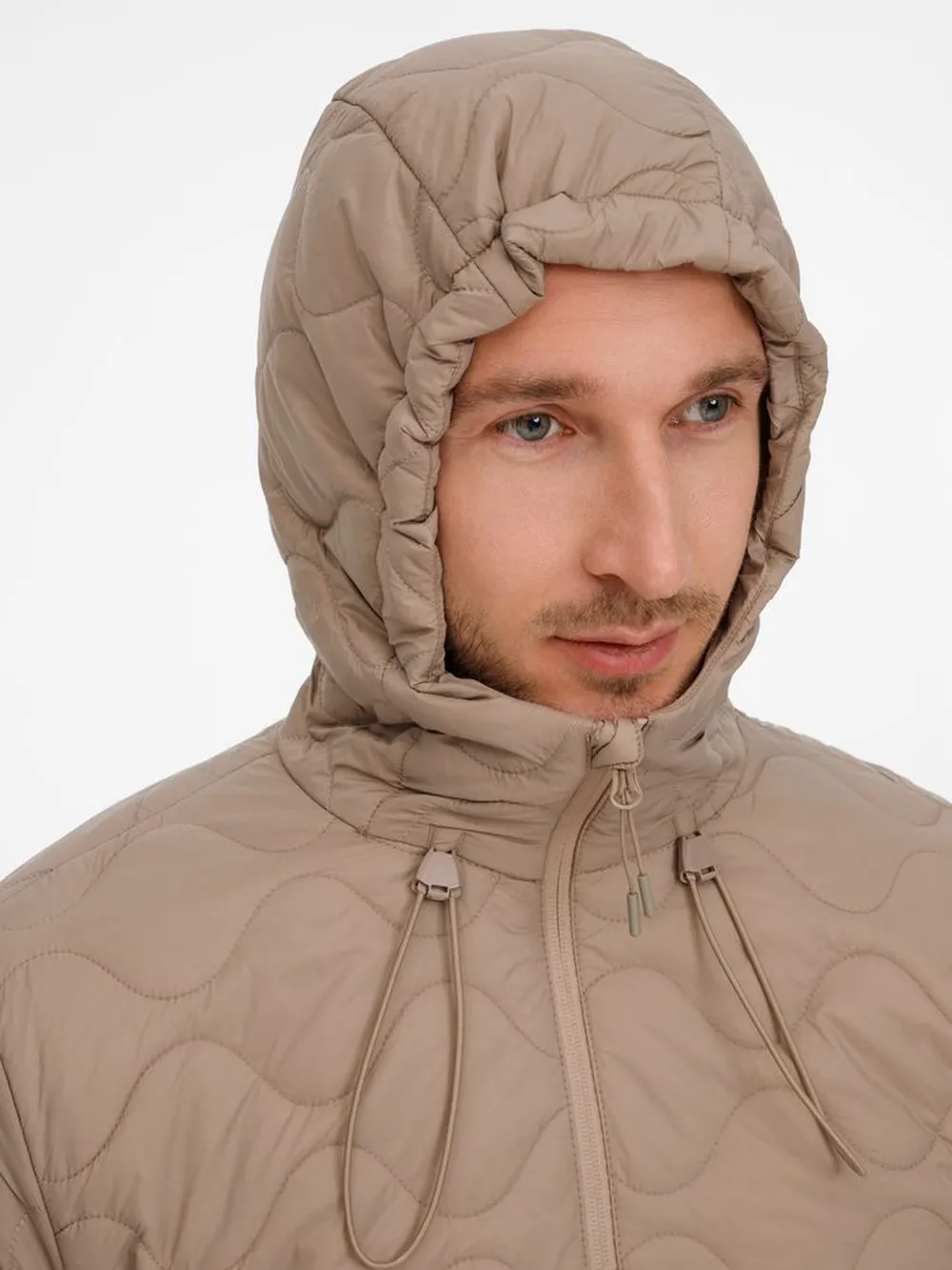 Куртка унисекс Tarnaby, бежевая заказать онлайн с вашим дизайном на заказ в Москве и области