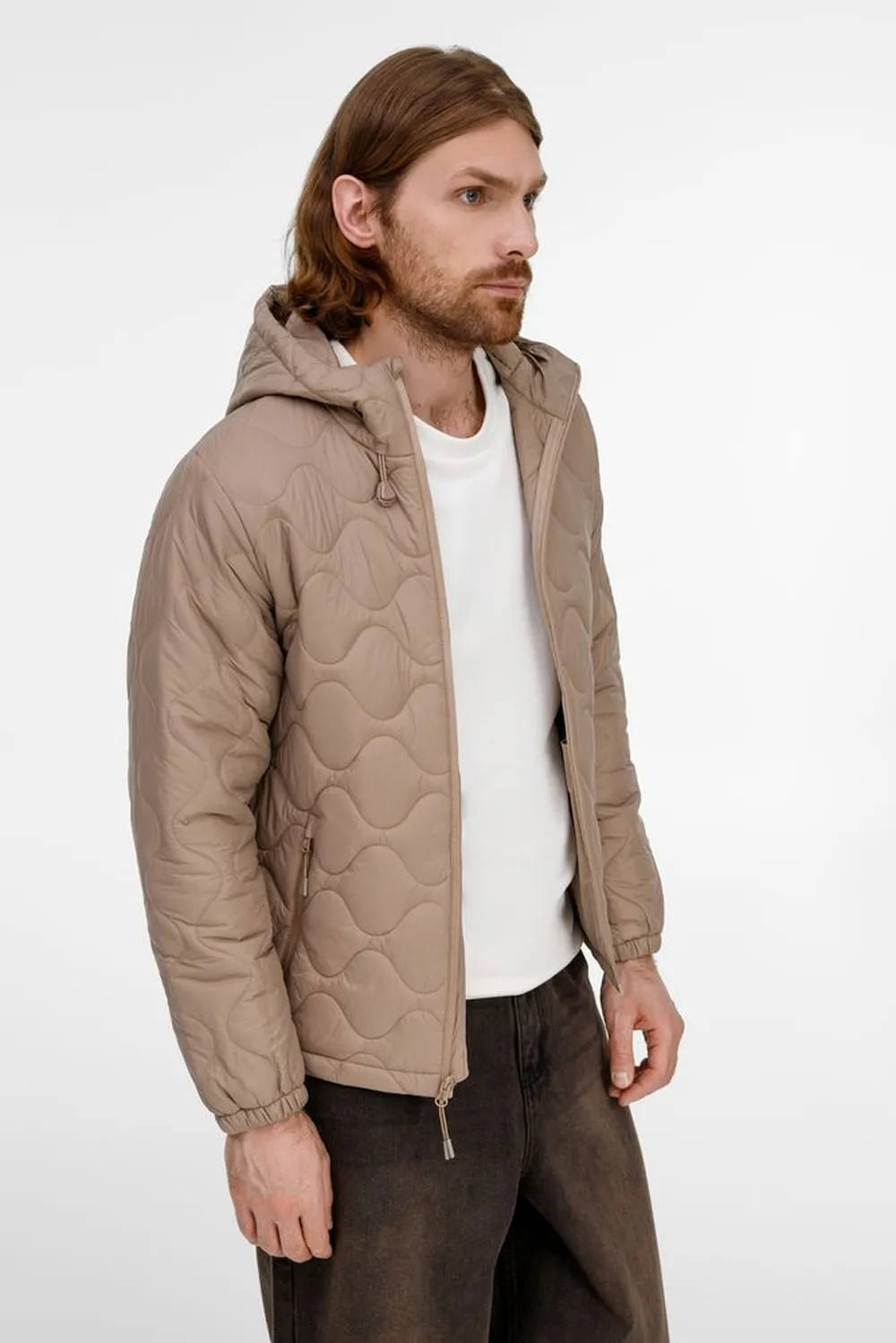 Куртка унисекс Tarnaby, бежевая, размер XXL заказать онлайн с вашим дизайном на заказ в Москве и области