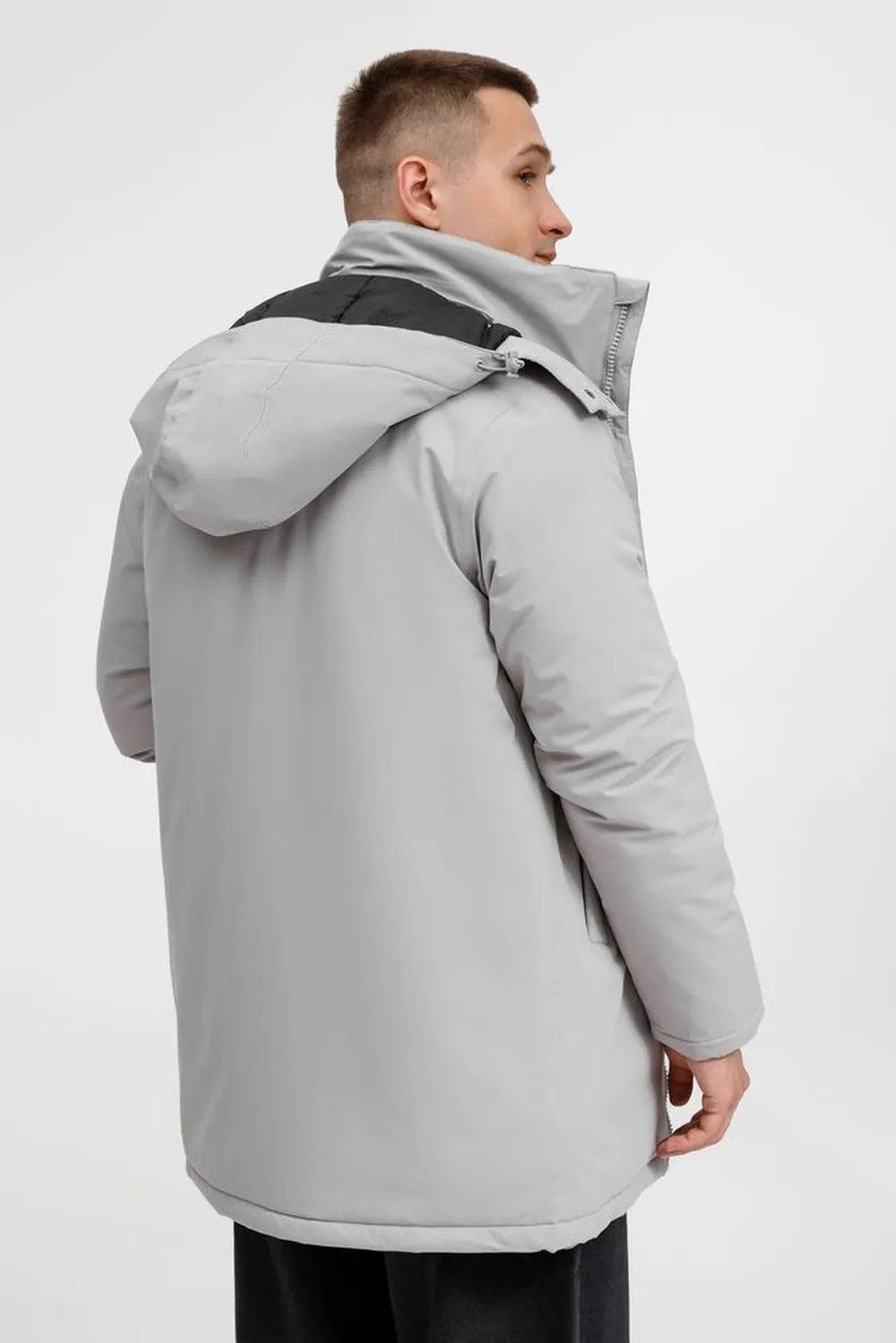 Куртка-парка унисекс Sfera, светло-серая, размер 3XL заказать онлайн с вашим дизайном на заказ в Москве и области