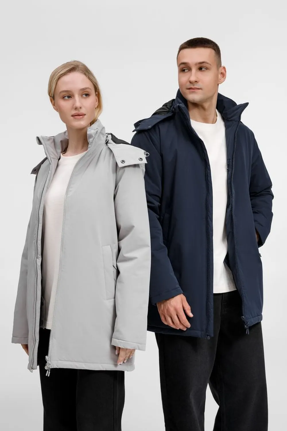 Куртка-парка унисекс Sfera, темно-синяя, размер XL заказать онлайн с вашим дизайном на заказ в Москве и области