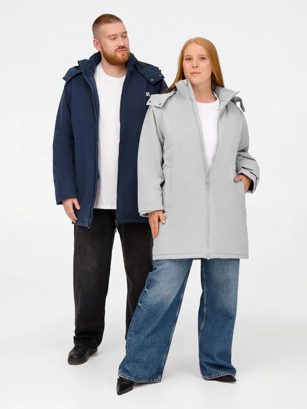 Куртка-парка унисекс Sfera, темно-синяя, размер XL заказать онлайн с вашим дизайном на заказ в Москве и области