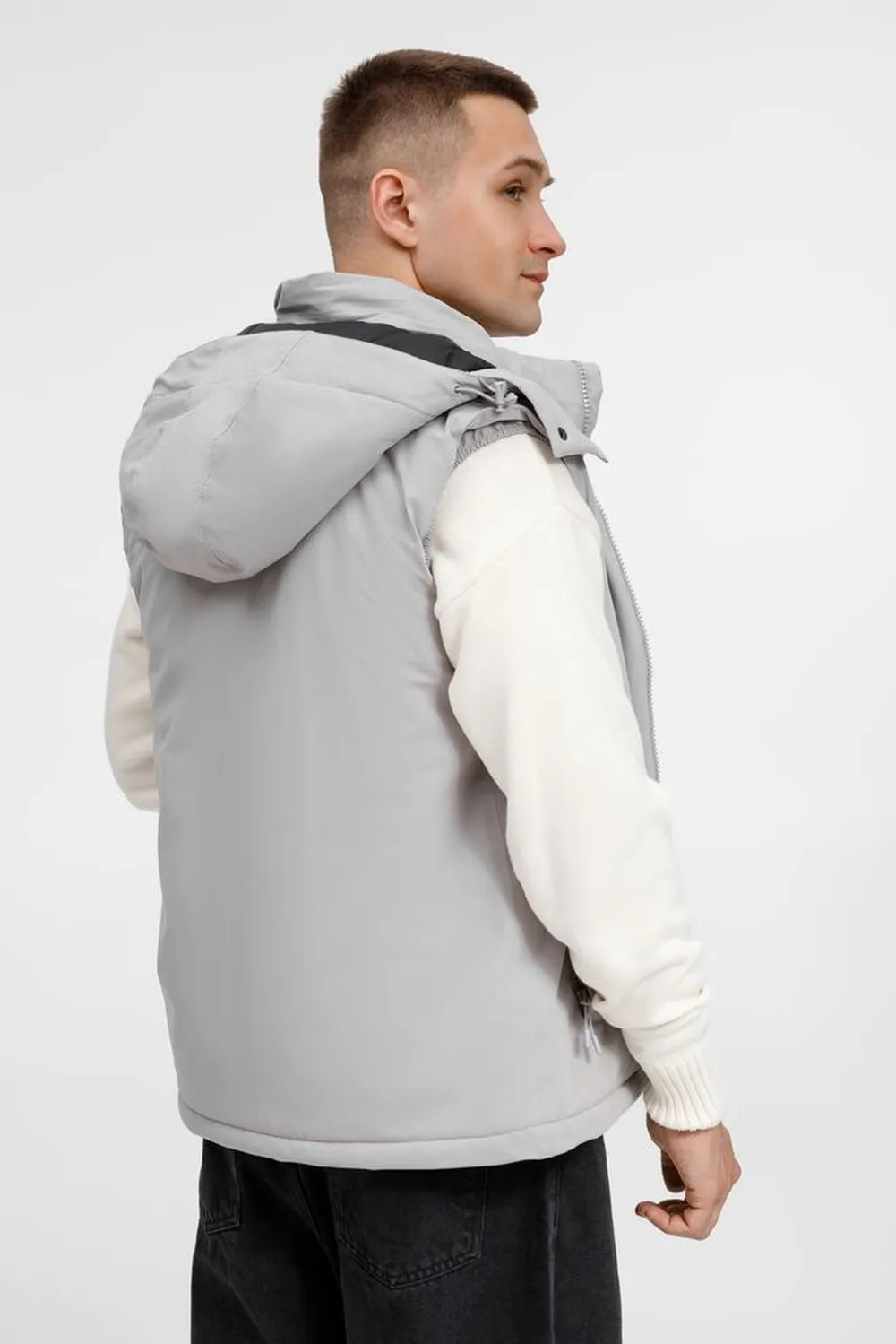 Жилет унисекс Sfera, светло-серый, размер S заказать онлайн с вашим дизайном на заказ в Москве и области