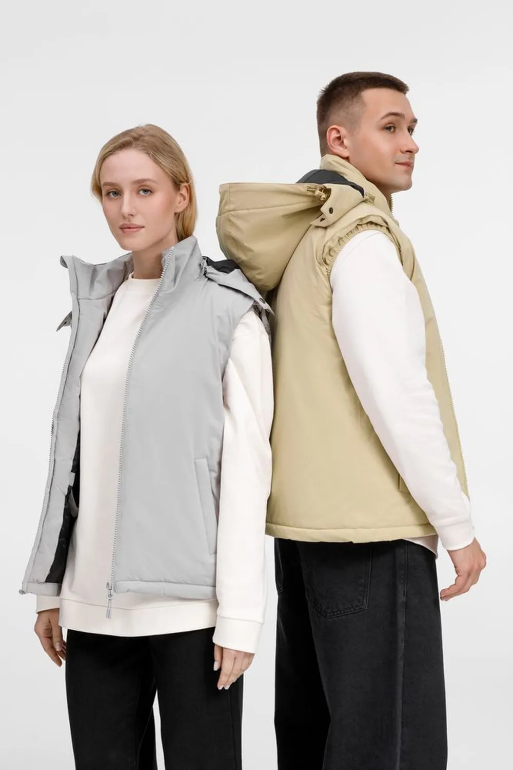 Жилет унисекс Sfera, светло-серый, размер L заказать онлайн с вашим дизайном на заказ в Москве и области