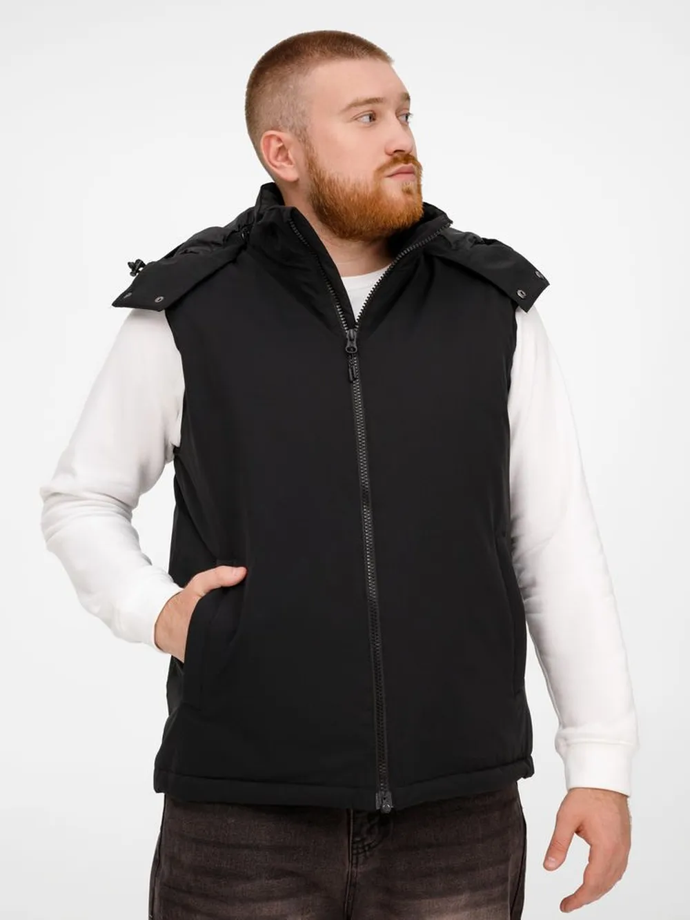 Жилет унисекс Sfera, темно-синий, размер XXL заказать онлайн с вашим дизайном на заказ в Москве и области