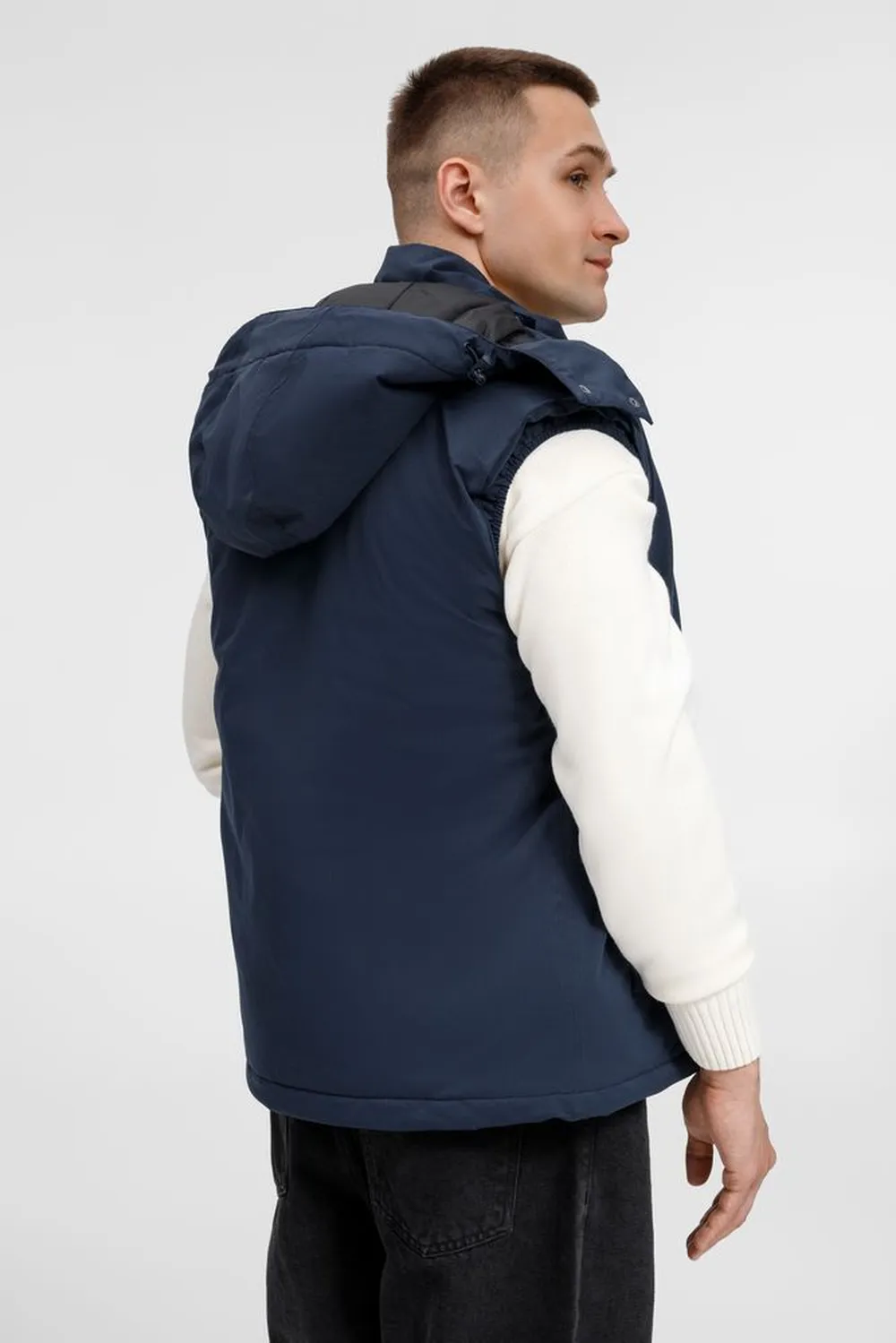 Жилет унисекс Sfera, темно-синий, размер XXL заказать онлайн с вашим дизайном на заказ в Москве и области