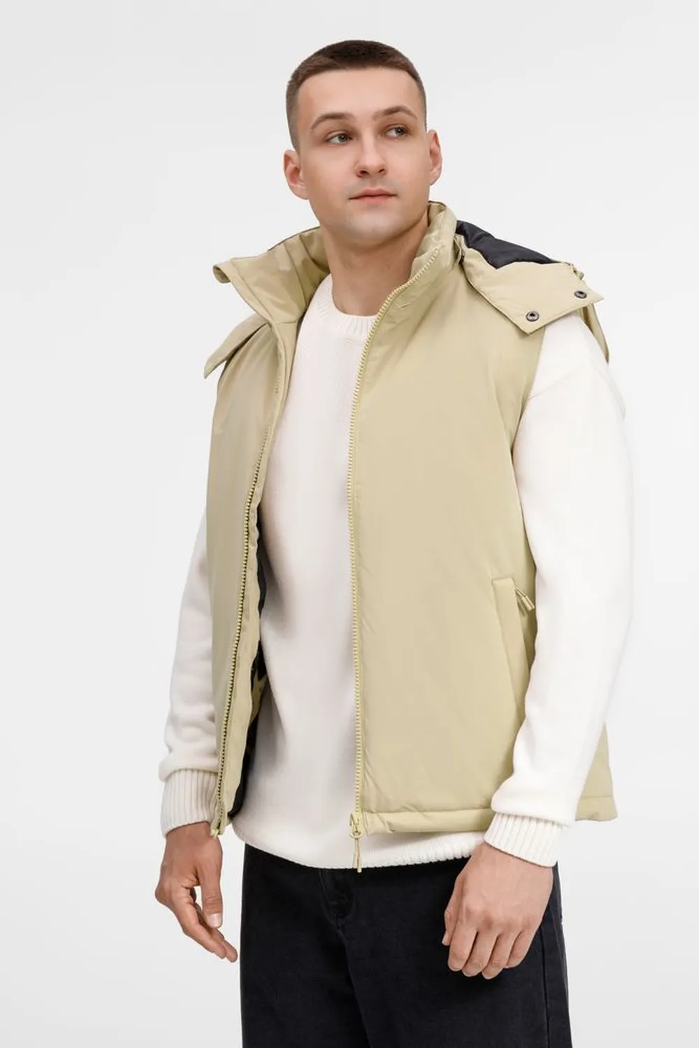 Жилет унисекс Sfera, бежевый, размер M заказать онлайн с вашим дизайном на заказ в Москве и области