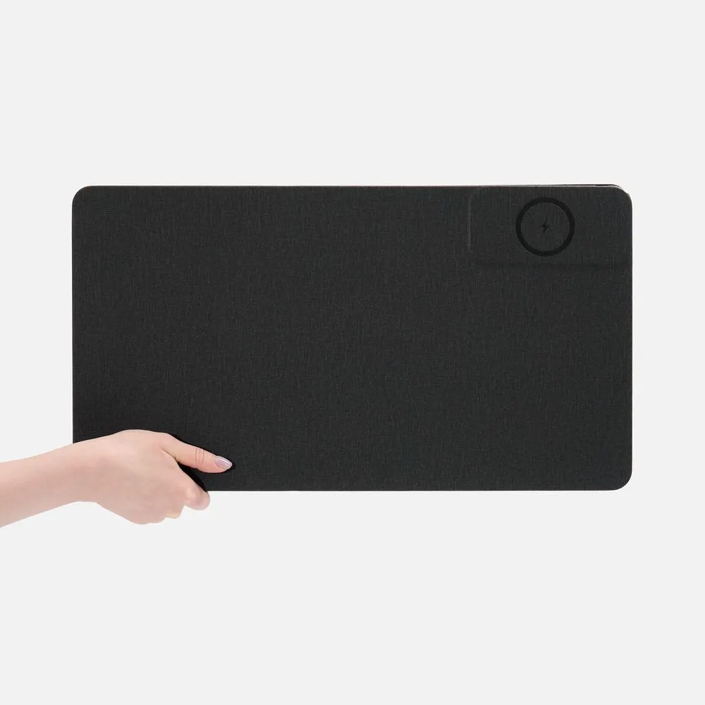 Складной стол для ноутбука с беспроводной зарядкой Kickstand Table, серый заказать онлайн с вашим дизайном на заказ в Москве и области