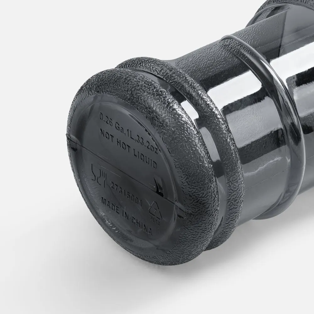 Спортивная бутылка Practice, черная заказать онлайн с вашим дизайном на заказ в Москве и области