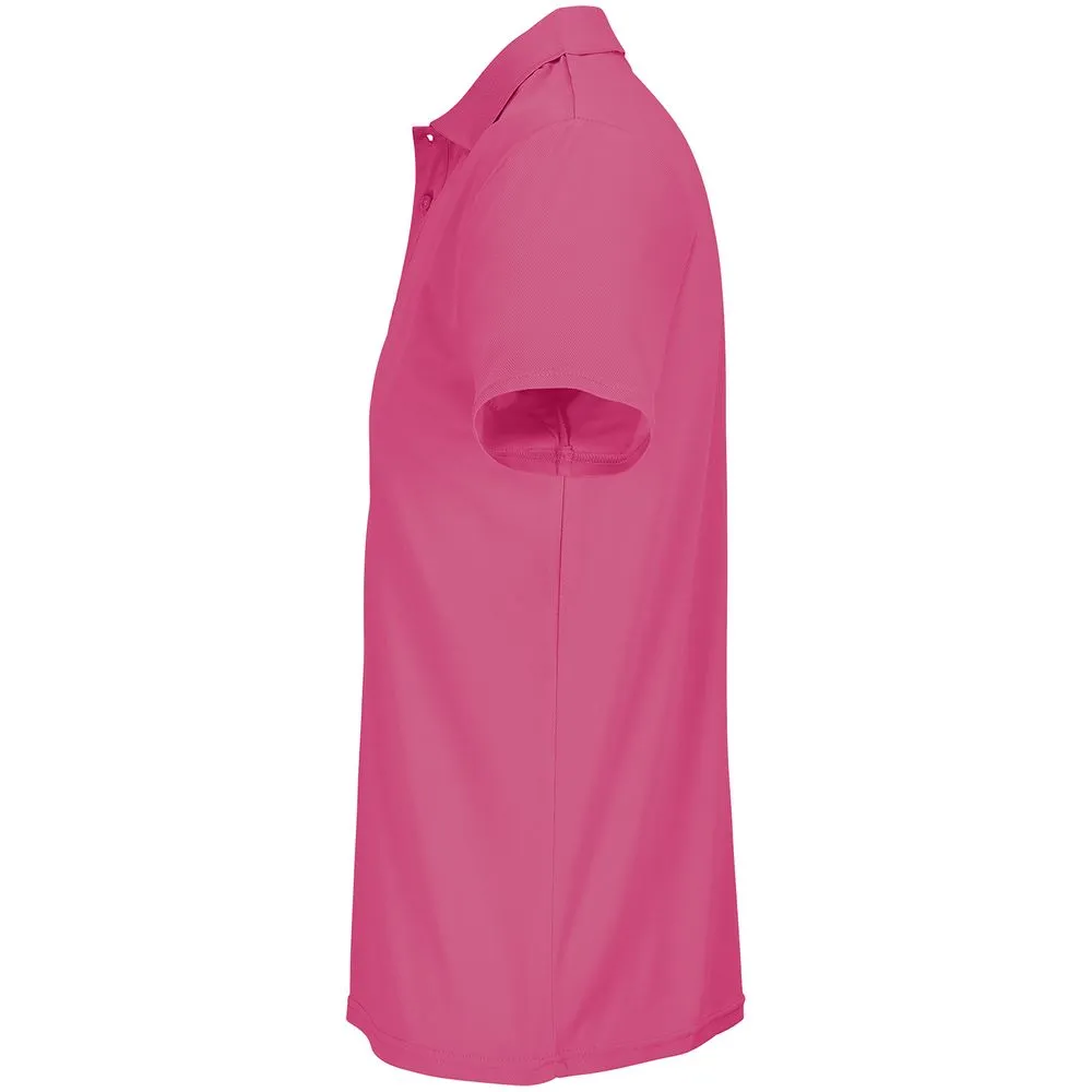 Рубашка поло унисекс Pitcher, розовая (ribbon pink), размер XXL заказать онлайн с вашим дизайном на заказ в Москве и области
