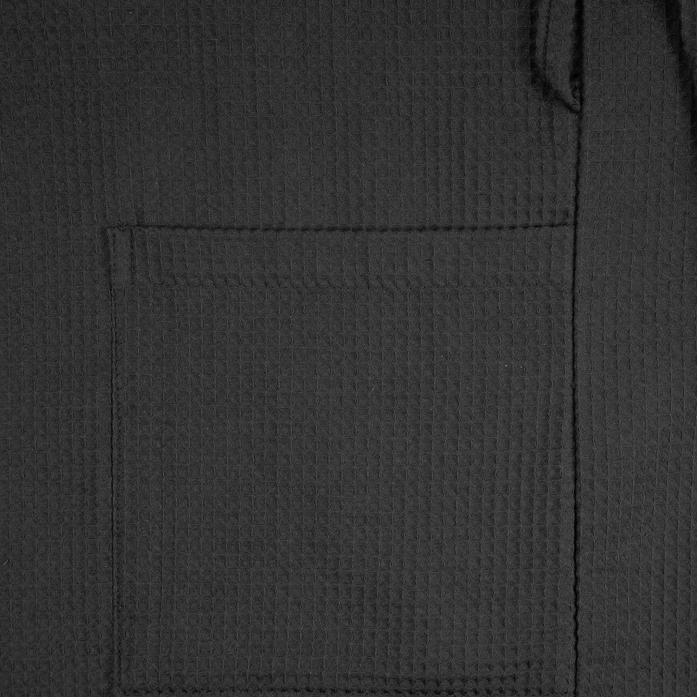 Халат вафельный Kimono, черный, размер XL/XXL заказать онлайн с вашим дизайном на заказ в Москве и области