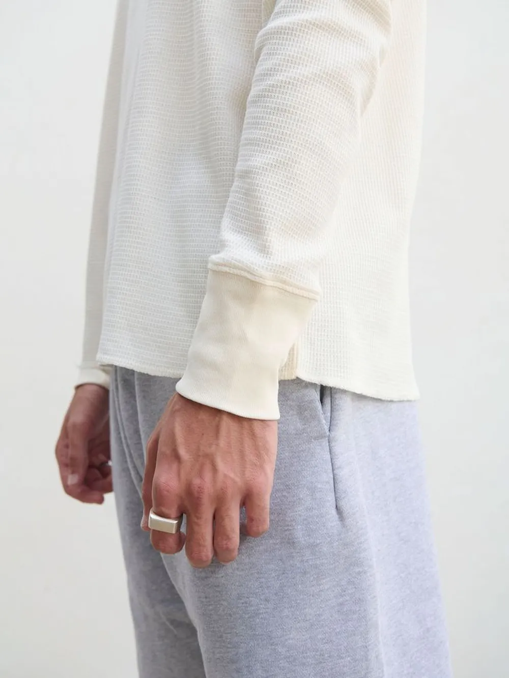 Футболка с длинным рукавом Thermal T, бежевая (неокрашенная), размер XXL заказать онлайн с вашим дизайном на заказ в Москве и области