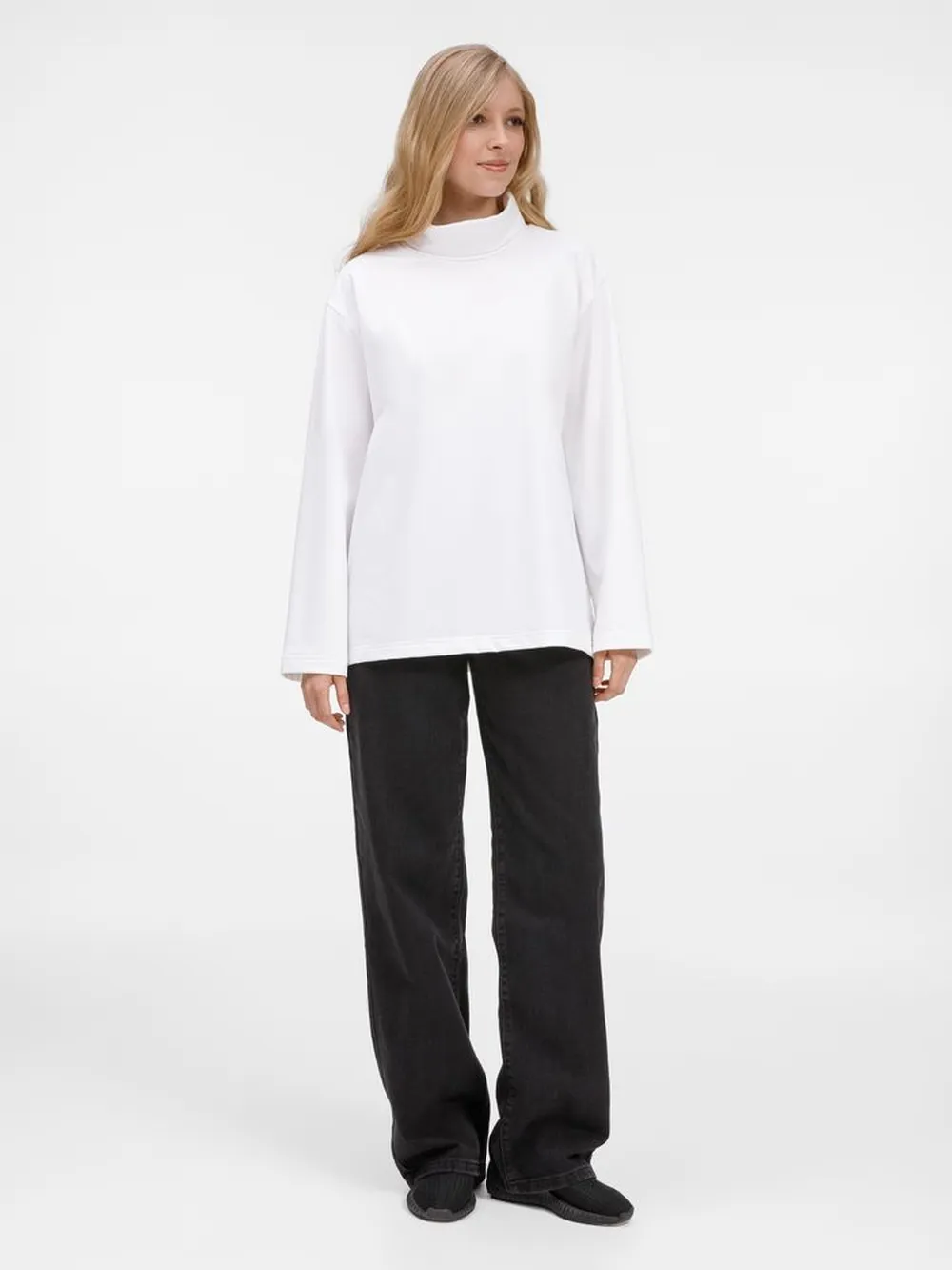 Лонгслив из бифлекса Morfiss, белый, размер M/L заказать онлайн с вашим дизайном на заказ в Москве и области