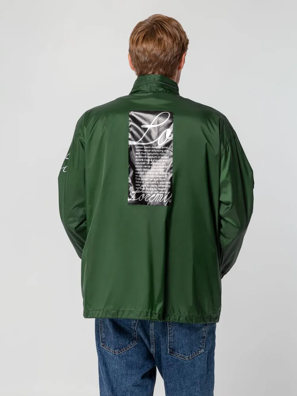 Ветровка из нейлона Surf 210 зеленая, размер XL заказать онлайн с вашим дизайном на заказ в Москве и области