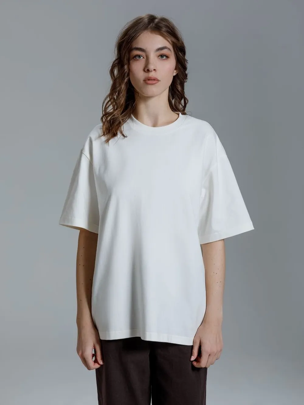 Футболка оверсайз Kangas, белая, XL/XXL заказать онлайн с вашим дизайном на заказ в Москве и области