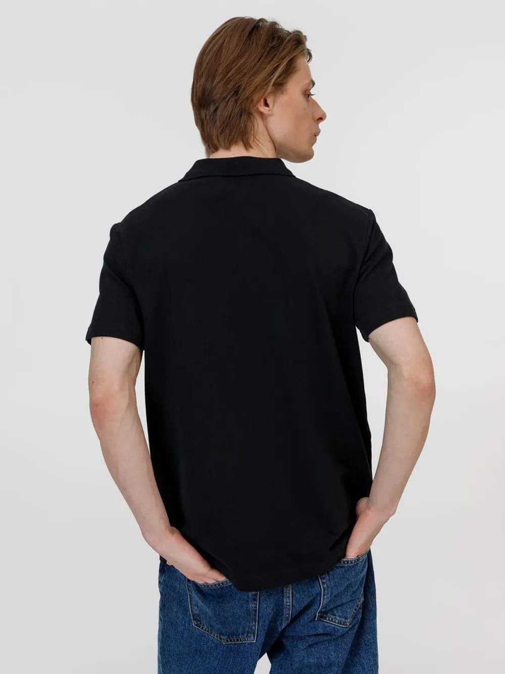 Рубашка поло унисекс Pulse, черная, размер XXL заказать онлайн с вашим дизайном на заказ в Москве и области