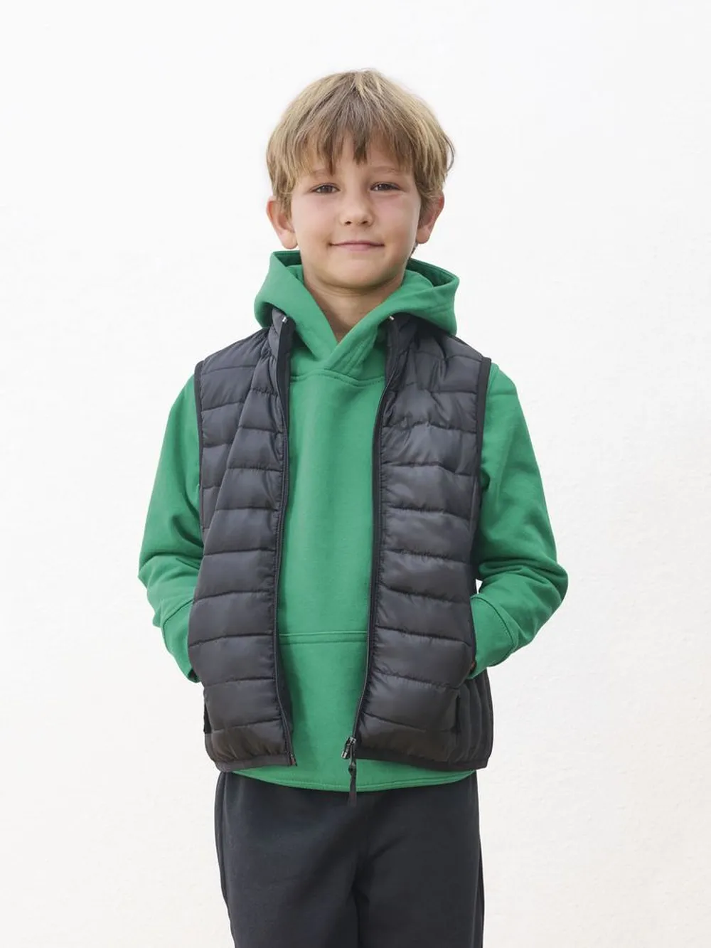 Жилет детский Stream BW Kids, черный, 12 лет заказать онлайн с вашим дизайном на заказ в Москве и области